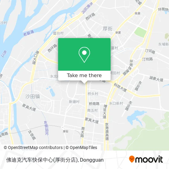 佛迪克汽车快保中心(厚街分店) map