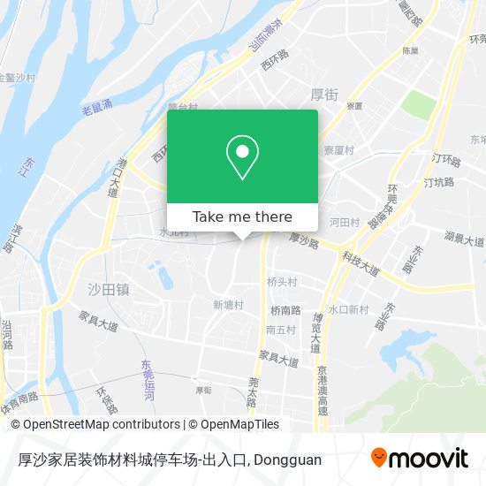 厚沙家居装饰材料城停车场-出入口 map