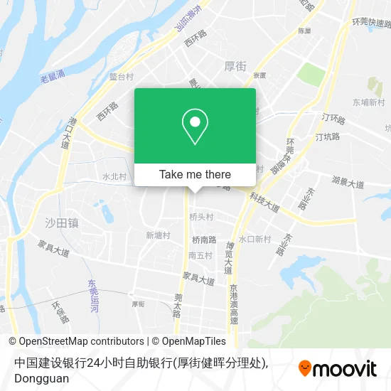 中国建设银行24小时自助银行(厚街健晖分理处) map