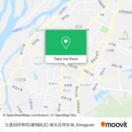 元通回转寿司(珊瑚路店)-康乐店停车场 map