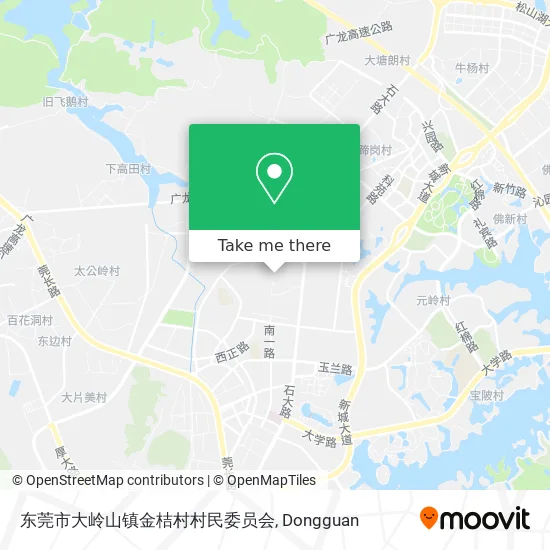 东莞市大岭山镇金桔村村民委员会 map