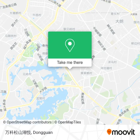 万科松山湖悦 map