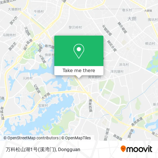 万科松山湖1号(溪湾门) map