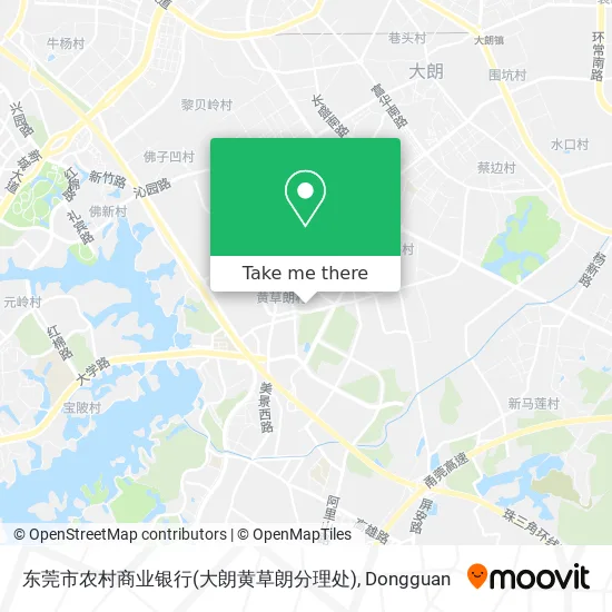 东莞市农村商业银行(大朗黄草朗分理处) map