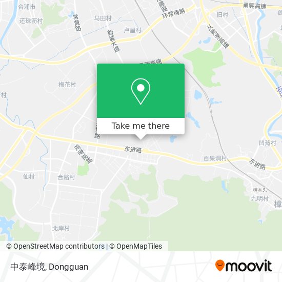 中泰峰境 map