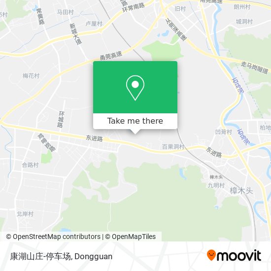 康湖山庄-停车场 map