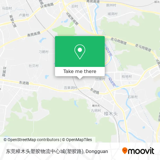 东莞樟木头塑胶物流中心城(塑胶路) map