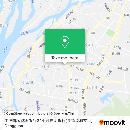 中国邮政储蓄银行24小时自助银行(厚街盛和支行) map
