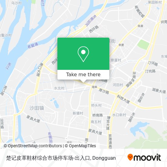 楚记皮革鞋材综合市场停车场-出入口 map