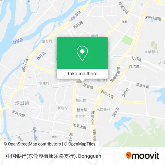 中国银行(东莞厚街康乐路支行) map