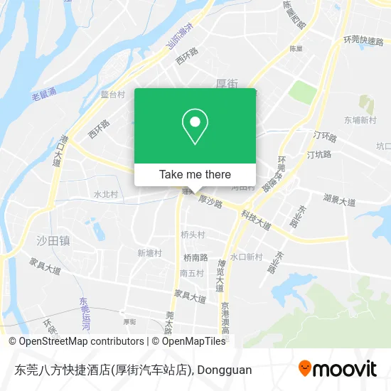 东莞八方快捷酒店(厚街汽车站店) map