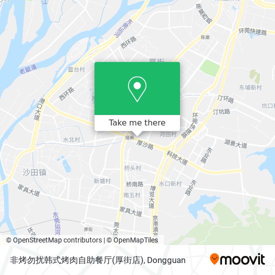 非烤勿扰韩式烤肉自助餐厅(厚街店) map