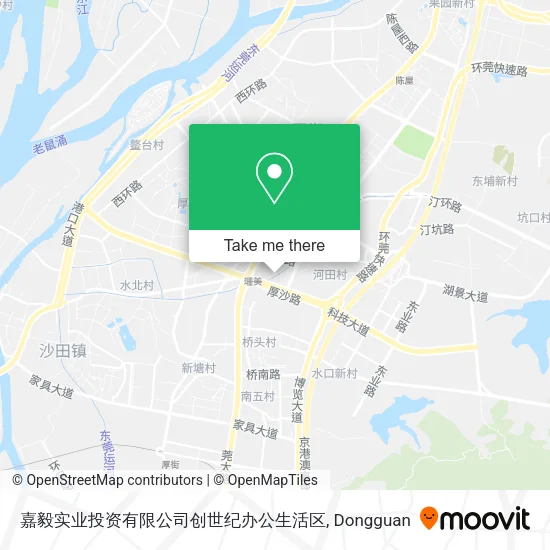 嘉毅实业投资有限公司创世纪办公生活区 map
