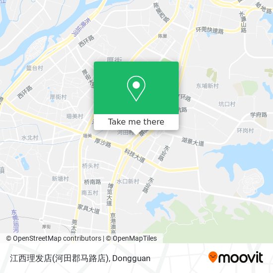 江西理发店(河田郡马路店) map