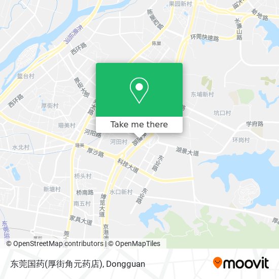 东莞国药(厚街角元药店) map