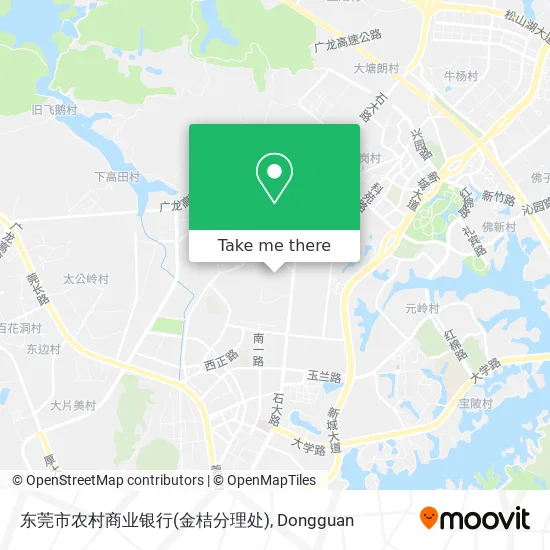 东莞市农村商业银行(金桔分理处) map
