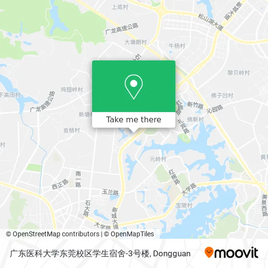 广东医科大学东莞校区学生宿舍-3号楼 map