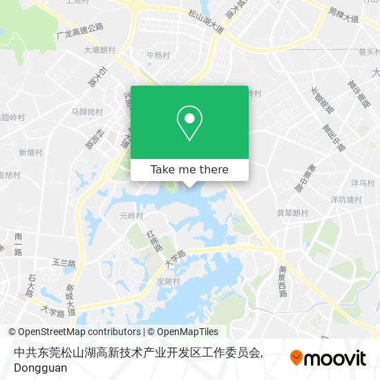 中共东莞松山湖高新技术产业开发区工作委员会 map