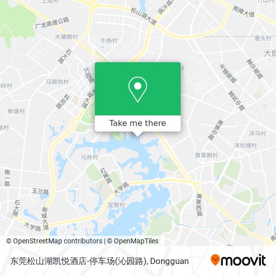 东莞松山湖凯悦酒店-停车场(沁园路) map