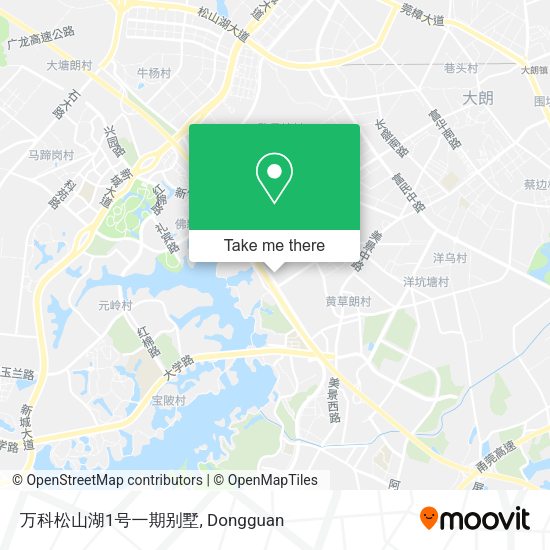万科松山湖1号一期别墅 map