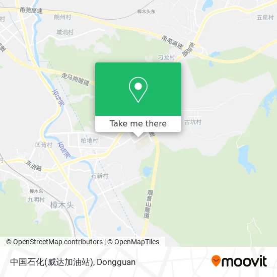 中国石化(威达加油站) map