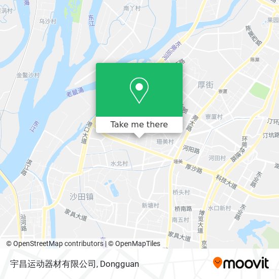 宇昌运动器材有限公司 map