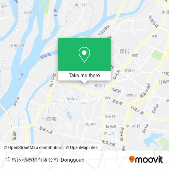 宇昌运动器材有限公司 map
