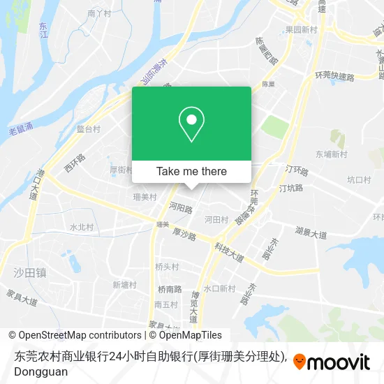 东莞农村商业银行24小时自助银行(厚街珊美分理处) map
