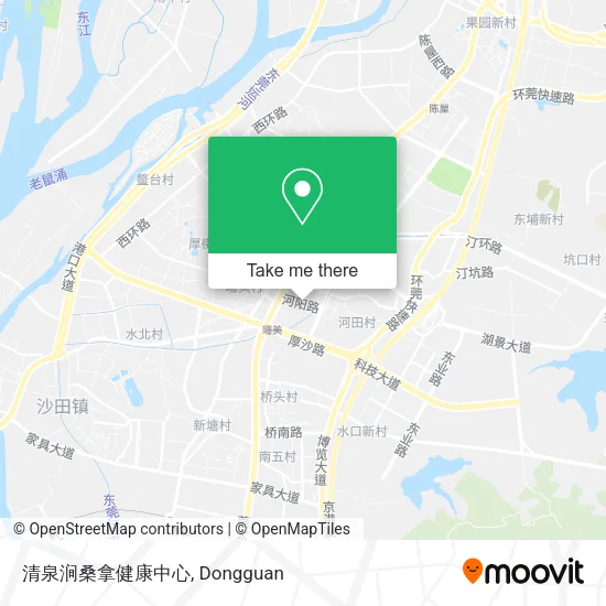 清泉涧桑拿健康中心 map
