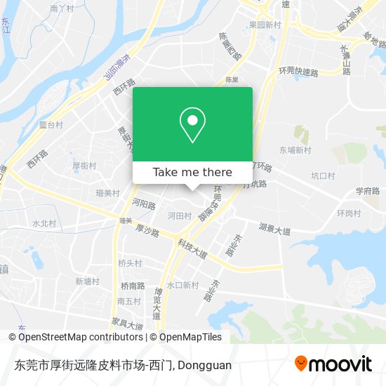 东莞市厚街远隆皮料市场-西门 map