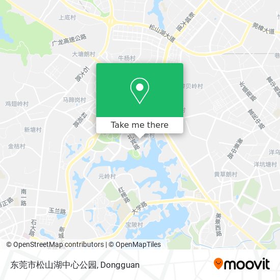 东莞市松山湖中心公园 map