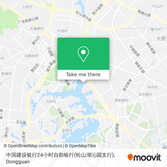 中国建设银行24小时自助银行(松山湖沁园支行) map