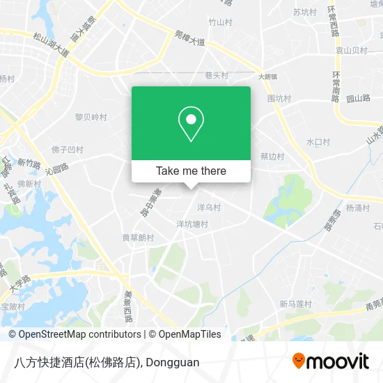 八方快捷酒店(松佛路店) map