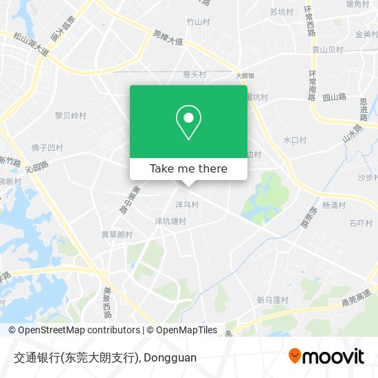 交通银行(东莞大朗支行) map