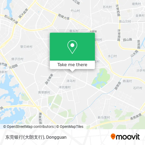 东莞银行(大朗支行) map