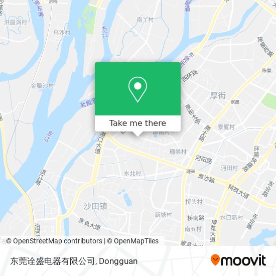 东莞诠盛电器有限公司 map