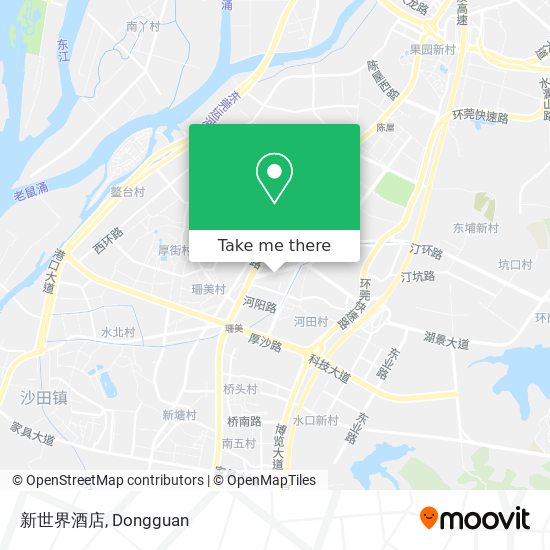 新世界酒店 map