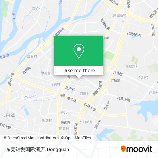 东莞铂悦国际酒店 map