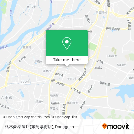 格林豪泰酒店(东莞厚街店) map