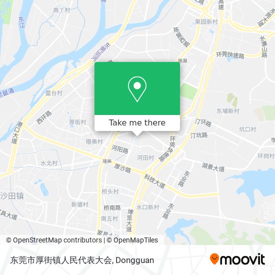 东莞市厚街镇人民代表大会 map