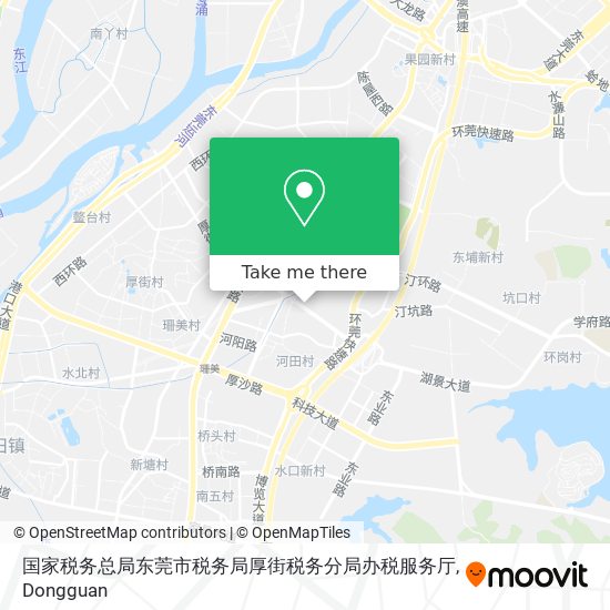 国家税务总局东莞市税务局厚街税务分局办税服务厅 map