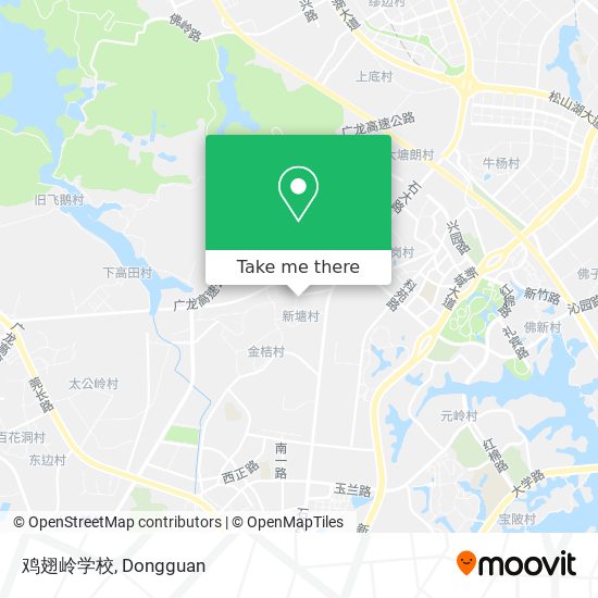 鸡翅岭学校 map