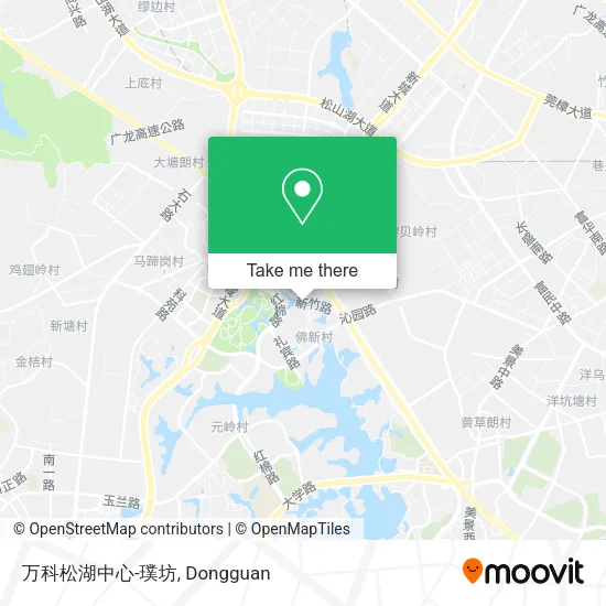 万科松湖中心-璞坊 map
