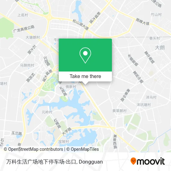 万科生活广场地下停车场-出口 map