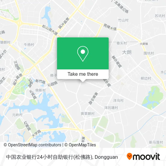 中国农业银行24小时自助银行(松佛路) map
