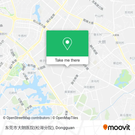 东莞市大朗医院(松湖分院) map