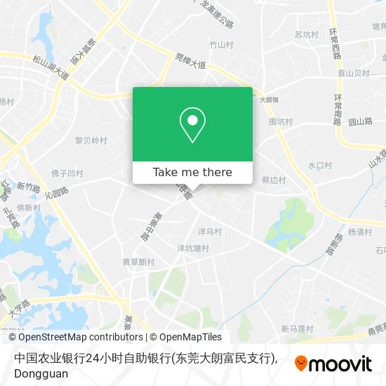 中国农业银行24小时自助银行(东莞大朗富民支行) map