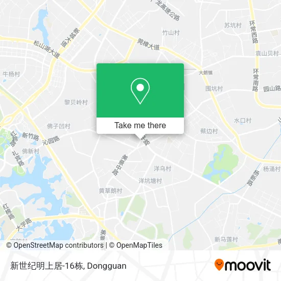 新世纪明上居-16栋 map