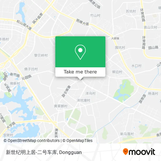 新世纪明上居-二号车库 map