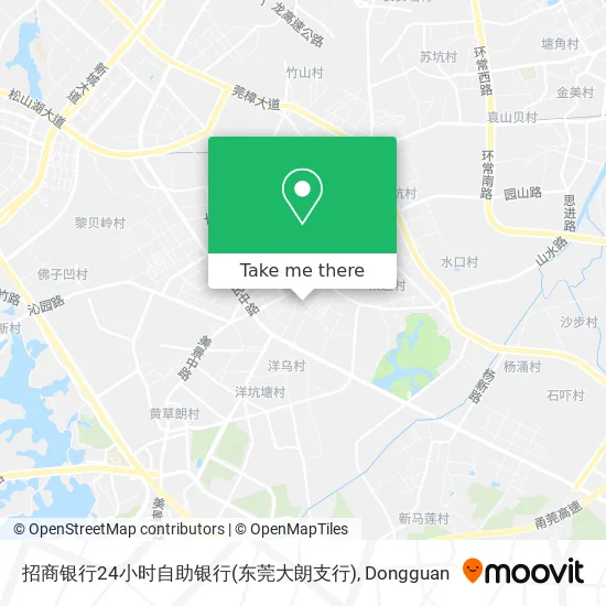 招商银行24小时自助银行(东莞大朗支行) map